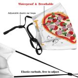 yanfind Abstract Olive Isolated Pepper Cuisine Hot Vegetable Salami Shaped Cute Ingredients Pepperoni Dust Washable Reusable Filter and Reusable Mouth Warm Windproof Cotton Face