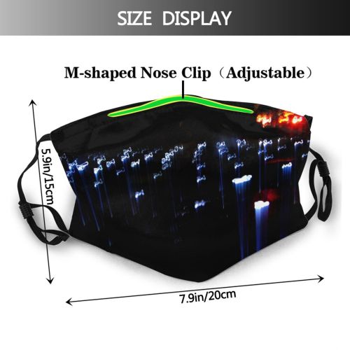 yanfind Fire Lamp Motion Lighting Night Night Light Dark Light Gas Dust Washable Reusable Filter and Reusable Mouth Warm Windproof Cotton Face