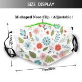 yanfind Abstract Elegant Decor Fashion Cute Colorful Natural Wedding Summer Elegance Ornament Blossom Dust Washable Reusable Filter and Reusable Mouth Warm Windproof Cotton Face