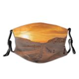 yanfind Dawn Dramatic Range Sunset Landscape Tranquility Scene Snow Sunrise Snowcapped Sky UK Dust Washable Reusable Filter and Reusable Mouth Warm Windproof Cotton Face