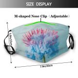 yanfind Blossom Spring Flower Life Garden Flora Hipster Vibrant Romantic Plant Watercolor Trend Dust Washable Reusable Filter and Reusable Mouth Warm Windproof Cotton Face
