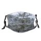yanfind Winter Frost Snowy Winter Natural Atmospheric Larch Branches Woody Frosty Frigid Landscape Dust Washable Reusable Filter and Reusable Mouth Warm Windproof Cotton Face