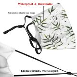 yanfind Garden Bird Fashion Cute Flamingo Seamless Watercolour Summer Vintage Palm Blossom Design Dust Washable Reusable Filter and Reusable Mouth Warm Windproof Cotton Face