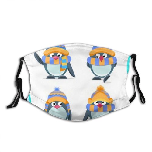 yanfind Isolated Bird Kawaii Snow Christmas Cute Xmas Winter Year Baby Design Children Dust Washable Reusable Filter and Reusable Mouth Warm Windproof Cotton Face