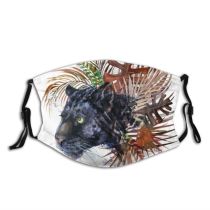 yanfind Isolated Safari Fur Fashion Life Artwork Danger Cat Carnivore Big Brazil Wildlife Dust Washable Reusable Filter and Reusable Mouth Warm Windproof Cotton Face