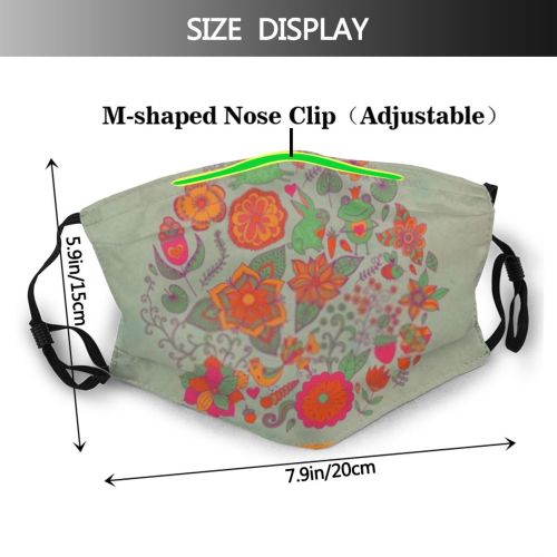yanfind Abstract Butterfly Bird Cute Summer Fly Design Valentine Pretty Holidays Dragon Foliage Dust Washable Reusable Filter and Reusable Mouth Warm Windproof Cotton Face