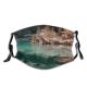 yanfind Idyllic Calm Pine Mountain Daytime Coniferous Tranquil Scenery Mountains Trees Outdoors Wilderness Dust Washable Reusable Filter and Reusable Mouth Warm Windproof Cotton Face