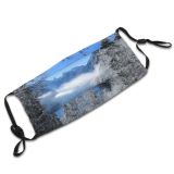 yanfind Ice Frost Frosty Snowy Forest Branches Frozen Mountains Winter Snow Outdoors Season Dust Washable Reusable Filter and Reusable Mouth Warm Windproof Cotton Face