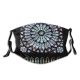 yanfind Rose Window Glass Place Glass Symmetry Gothic Architecture Daylighting Worship Window Stained Dust Washable Reusable Filter and Reusable Mouth Warm Windproof Cotton Face