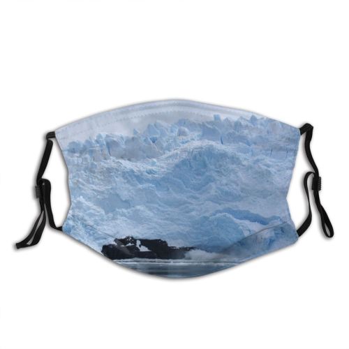 yanfind Winter Glaciar Cap Polar Argentina Ice Ocean Ice Iceberg Ocean Glacial Lake Dust Washable Reusable Filter and Reusable Mouth Warm Windproof Cotton Face
