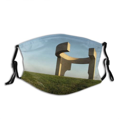 yanfind Natural Cerro Elogio Asturias Horizonte Landscape Chillida Landscape Sky Praise Meadow Hill Dust Washable Reusable Filter and Reusable Mouth Warm Windproof Cotton Face