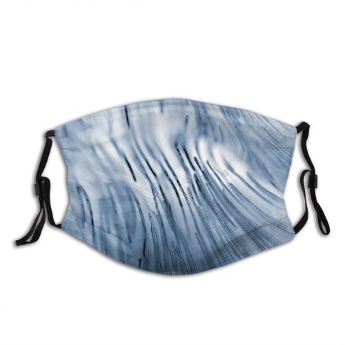 yanfind Winter Texture Cubes Cool Winter Glacier Sky Ice Ice Isbiter Isbit Tree Dust Washable Reusable Filter and Reusable Mouth Warm Windproof Cotton Face