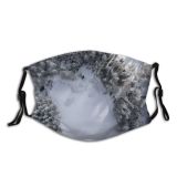 yanfind Drone Exploration Ice Europe Frost Aerial Alps Range Landscape France Frozen Planet Dust Washable Reusable Filter and Reusable Mouth Warm Windproof Cotton Face