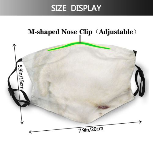 yanfind Dog Maltese Maltepoo Canidae Bichon Frisé Puppy Puppy Nose Dog Dust Washable Reusable Filter and Reusable Mouth Warm Windproof Cotton Face