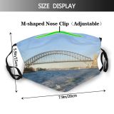 yanfind Fixed Bridg Link Cantilever Arch Australia Arch Sky Skyway Harbour Attractions Daytime Dust Washable Reusable Filter and Reusable Mouth Warm Windproof Cotton Face
