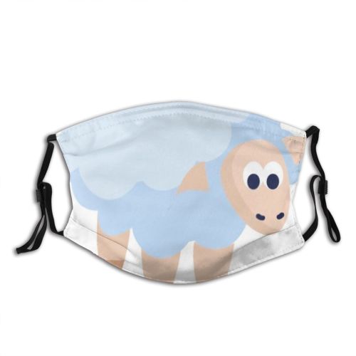 yanfind Farm Countryside Young Little Cute Farming Meadow Baby Grass Sheep Field Rural Dust Washable Reusable Filter and Reusable Mouth Warm Windproof Cotton Face