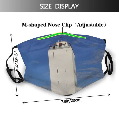 yanfind Coast Meer Sea Lighthouse Sky Active Beacon Tower Katwijk Lighthouse Guard Architecture Dust Washable Reusable Filter and Reusable Mouth Warm Windproof Cotton Face