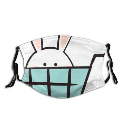 yanfind Isolated Trolley Cute Bag Easter Hare Market Basket Rabbit Cart Retail Commerce Dust Washable Reusable Filter and Reusable Mouth Warm Windproof Cotton Face