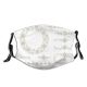 yanfind Hexagon Design Frost Star Frozen Sharp Silver Falling Snow Retro Space Ornament Dust Washable Reusable Filter and Reusable Mouth Warm Windproof Cotton Face