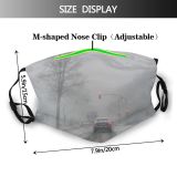 yanfind Winter Mist Traffic Car Winter Atmospheric Fog Snow Street Danger Haze Road Dust Washable Reusable Filter and Reusable Mouth Warm Windproof Cotton Face