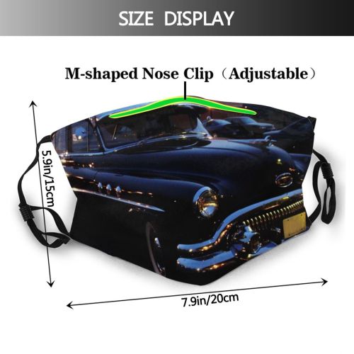 yanfind Motor Sedan Coupé Auto Vehicle Classic Car Classic Vehicle Car Design Automotive Dust Washable Reusable Filter and Reusable Mouth Warm Windproof Cotton Face
