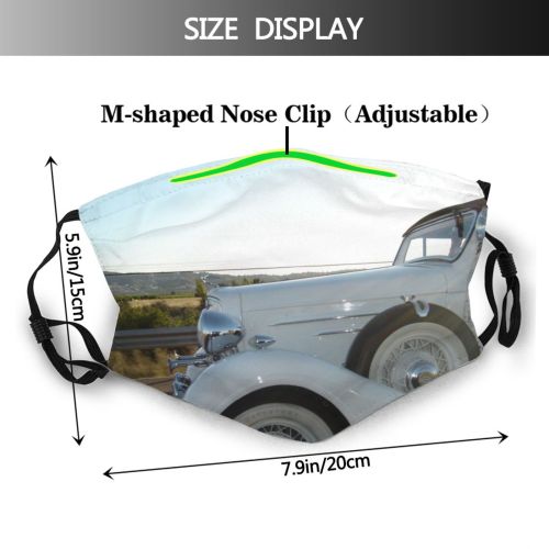 yanfind Sky Vehicle Car Fender Coupé Classic Classic Wheel Surprise Brilliant Ancient Vehicle Dust Washable Reusable Filter and Reusable Mouth Warm Windproof Cotton Face