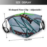 yanfind Coaster Vekoma Leisure Vampire Amusement Park Structure Pole Ride Recreation Rollercoaster Coaster Dust Washable Reusable Filter and Reusable Mouth Warm Windproof Cotton Face