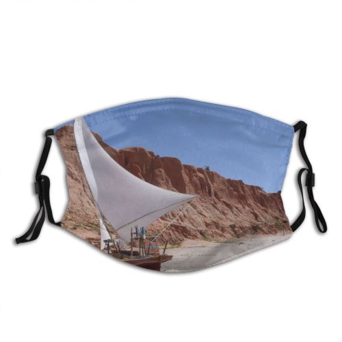 yanfind Dhow Vehicle Boating Sailboat Raft Fish Fisherman Landscape Sail Rock Watercraft Sailboat Dust Washable Reusable Filter and Reusable Mouth Warm Windproof Cotton Face