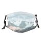 yanfind Ice Glacier Daylight Frost Hike Frosty Mountain Snowy Peaks Climb Frozen Altitude Dust Washable Reusable Filter and Reusable Mouth Warm Windproof Cotton Face