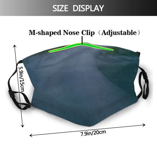 yanfind Idyllic Settlement Calm Sunset Typical Evening Roadside Twilight Road Way Silent Village Dust Washable Reusable Filter and Reusable Mouth Warm Windproof Cotton Face
