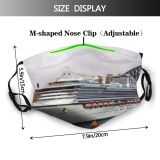 yanfind Vehicle Ship Cruiseferry Cruise Ports Motor Sapphire Big Ship Cruises Boats Naval Dust Washable Reusable Filter and Reusable Mouth Warm Windproof Cotton Face