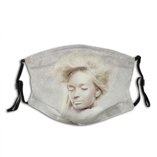 yanfind Ice Maiden Shot Adolescence Lipstick Mascara Refreshment Warm Snow Young Blond Headshot Dust Washable Reusable Filter and Reusable Mouth Warm Windproof Cotton Face