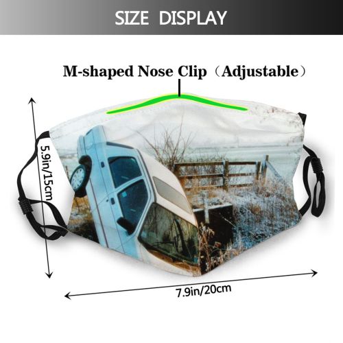 yanfind Winter Landscape Sky Plant Tree Branch Plant Natural Winter Atmospheric Woody Dust Washable Reusable Filter and Reusable Mouth Warm Windproof Cotton Face