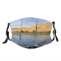 yanfind District Watercraft Transportation Sailboat Sail Sky River Vehicle Nil Lake Boat Egypt Dust Washable Reusable Filter and Reusable Mouth Warm Windproof Cotton Face