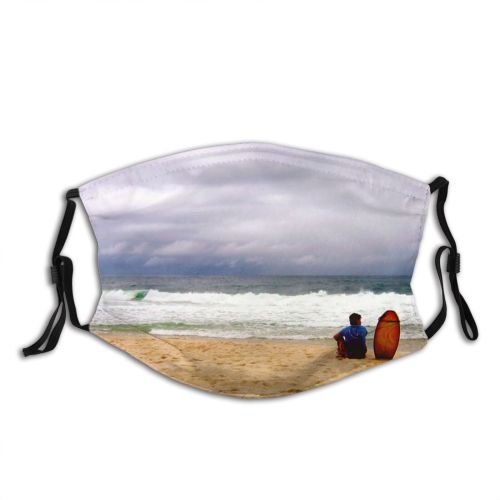 yanfind Wave Sand Coast Shore Copacabana Tropic Beach Sky Ocean Vacation Tropical Brasil Dust Washable Reusable Filter and Reusable Mouth Warm Windproof Cotton Face