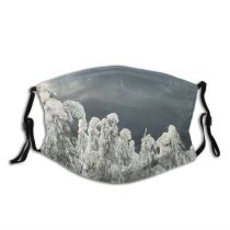 yanfind Winter Landforms Geological Mountain Range Mountainous Massif Alps Winter Rock Bayern Freezing Dust Washable Reusable Filter and Reusable Mouth Warm Windproof Cotton Face