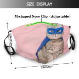 yanfind Isolated Halloween Mighty Cat Game Cute British Cloak Grey Strong Power Defender Dust Washable Reusable Filter and Reusable Mouth Warm Windproof Cotton Face