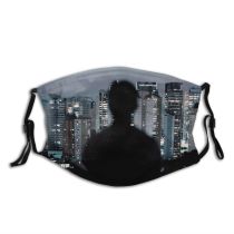yanfind Infrastructure Structure Estate Exterior Evening Faceless Unrecognizable Twilight Anonymous Rooftop Urban District Dust Washable Reusable Filter and Reusable Mouth Warm Windproof Cotton Face