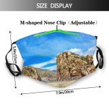 yanfind Boma Steppe Semi Rock Mountains Trip Road Car Areas R Seasons District Dust Washable Reusable Filter and Reusable Mouth Warm Windproof Cotton Face