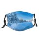 yanfind Ice Transport Scandinavia Landscape Woodland Tranquility Journey Tree Freshness Snow Scene Drammen Dust Washable Reusable Filter and Reusable Mouth Warm Windproof Cotton Face