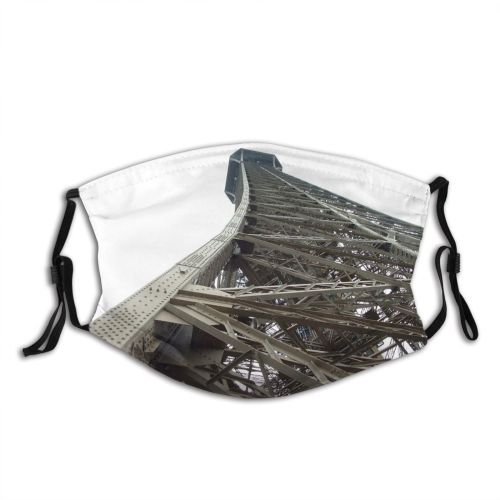 yanfind Structure Plant Eiffel Tree Tower Metal Tower Architecture Landmark Dust Washable Reusable Filter and Reusable Mouth Warm Windproof Cotton Face