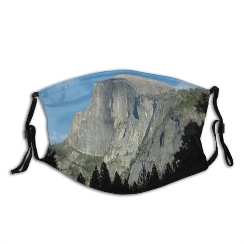 yanfind Geology Tree Wilderness Half Alps Dome Mountainous Rock Sky Rock Mountain Landforms Dust Washable Reusable Filter and Reusable Mouth Warm Windproof Cotton Face