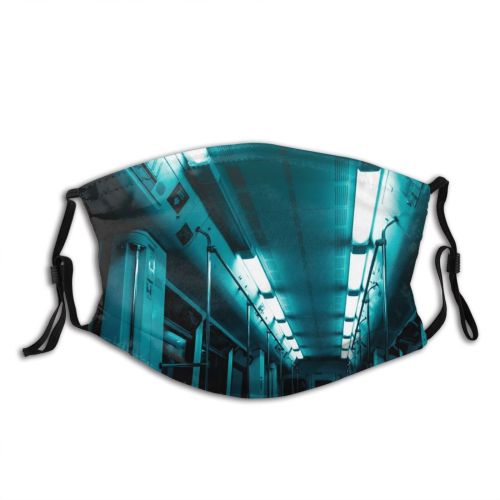 yanfind Industrial Subway Underground Exit Transportation Railings Metro Seats Station Glass Terminal Windows Dust Washable Reusable Filter and Reusable Mouth Warm Windproof Cotton Face