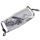 yanfind Idyllic Ice Patagonia Glacier Frost Frosty Mountain Snowy Icy Daytime Peaks Frozen Dust Washable Reusable Filter and Reusable Mouth Warm Windproof Cotton Face