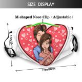 yanfind Abstract Attractive Isolated Smile Lovely Young Cute Kissing Manga Wedding Cheerful Anime Dust Washable Reusable Filter and Reusable Mouth Warm Windproof Cotton Face