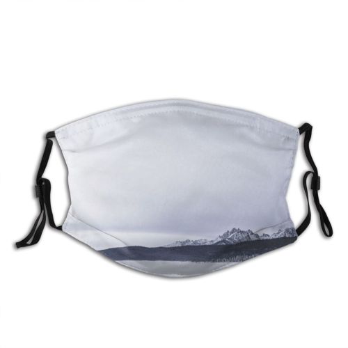 yanfind Ice Glacier Daylight Frost Frosty Mountain Snowy Icy Forest Daytime Frozen Peaks Dust Washable Reusable Filter and Reusable Mouth Warm Windproof Cotton Face