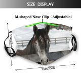 yanfind Nieve Winter Froid Coat Winter Furry Horses Horse Caballos Mane Fur Stallion Dust Washable Reusable Filter and Reusable Mouth Warm Windproof Cotton Face