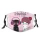 yanfind Happiness Fur Fashion Young Emotional Slogan Kitty Cute Meow Headphone Kid Cheerful Dust Washable Reusable Filter and Reusable Mouth Warm Windproof Cotton Face