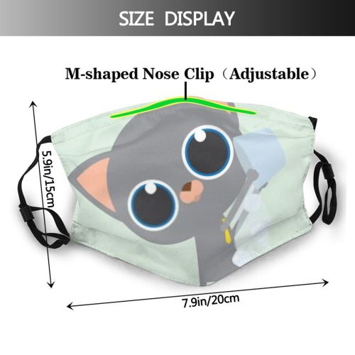 yanfind Lateral Isolated Talk Elegant Tracing Together Professional Cat Als Cute Job Office Dust Washable Reusable Filter and Reusable Mouth Warm Windproof Cotton Face