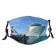 yanfind Vehicle Ship Cruise Motor Boat Key Ship Ocean Watercraft Ocean Dock Naval Dust Washable Reusable Filter and Reusable Mouth Warm Windproof Cotton Face
